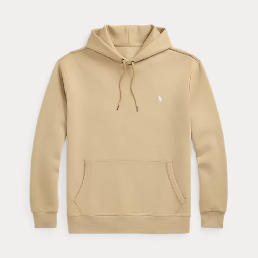 NWT RALPH LAUREN Double Knit Men's Hoodie in Khaki Size M